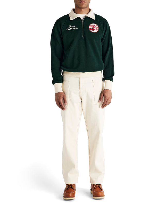 SPECTER ZIP SWEAT - RACING GREEN