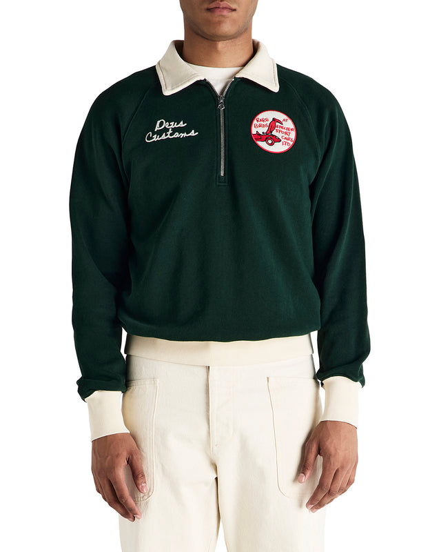 SPECTER ZIP SWEAT - RACING GREEN