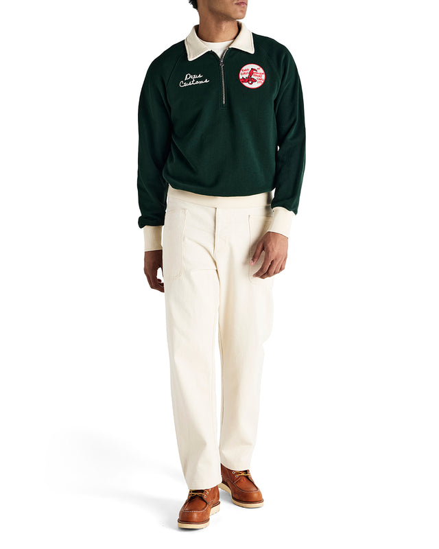 SPECTER ZIP SWEAT - RACING GREEN