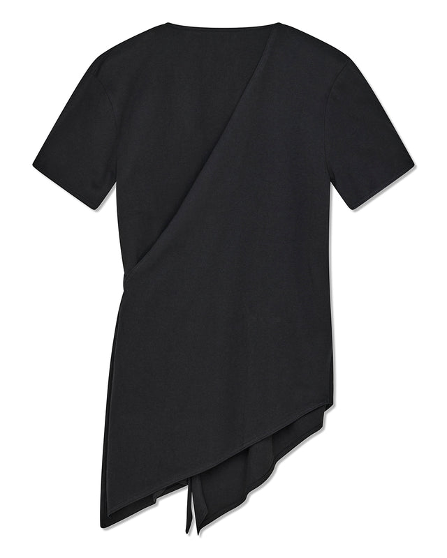 ROGUE WRAP TEE - BLACK