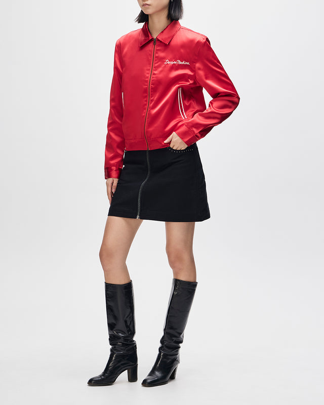 ROMANCE SHIRT - POINSETTIA RED