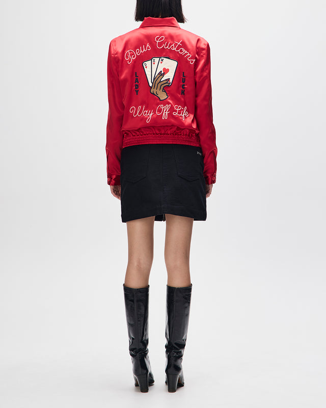 ROMANCE SHIRT - POINSETTIA RED