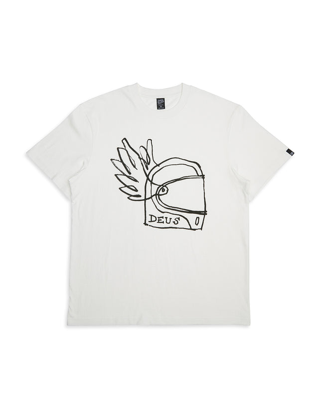 HELMET TEE  - VINTAGE WHITE