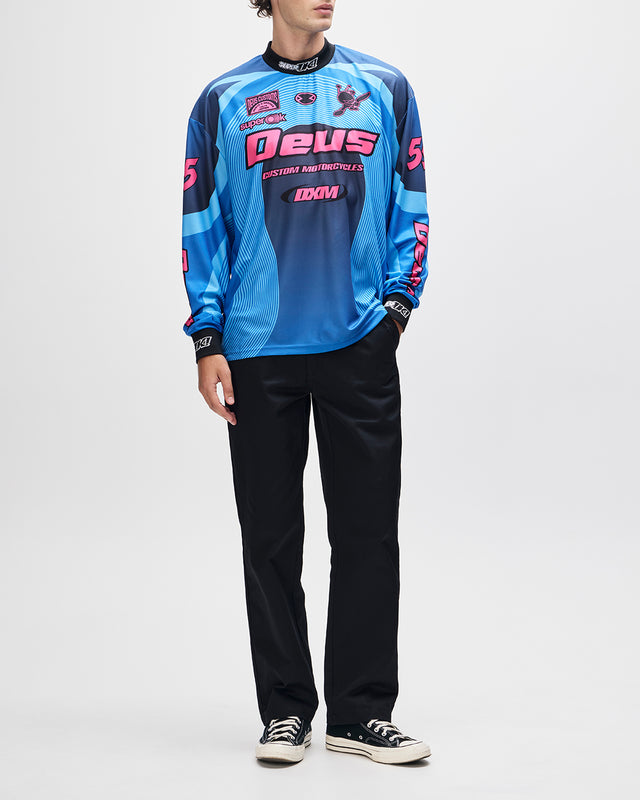 PLEDGE MOTO JERSEY - ELECTRIC BLUE