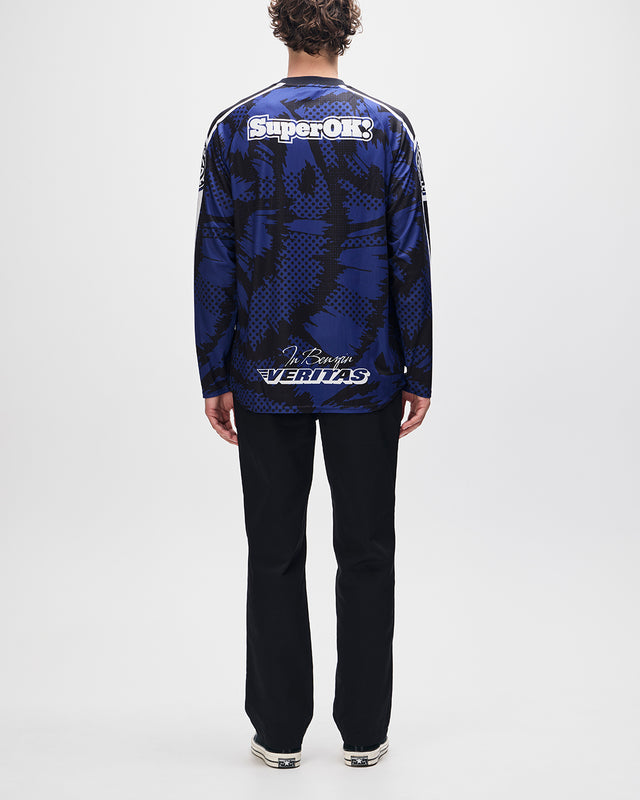 TILLMENT MOTO JERSEY - ESTATE BLUE