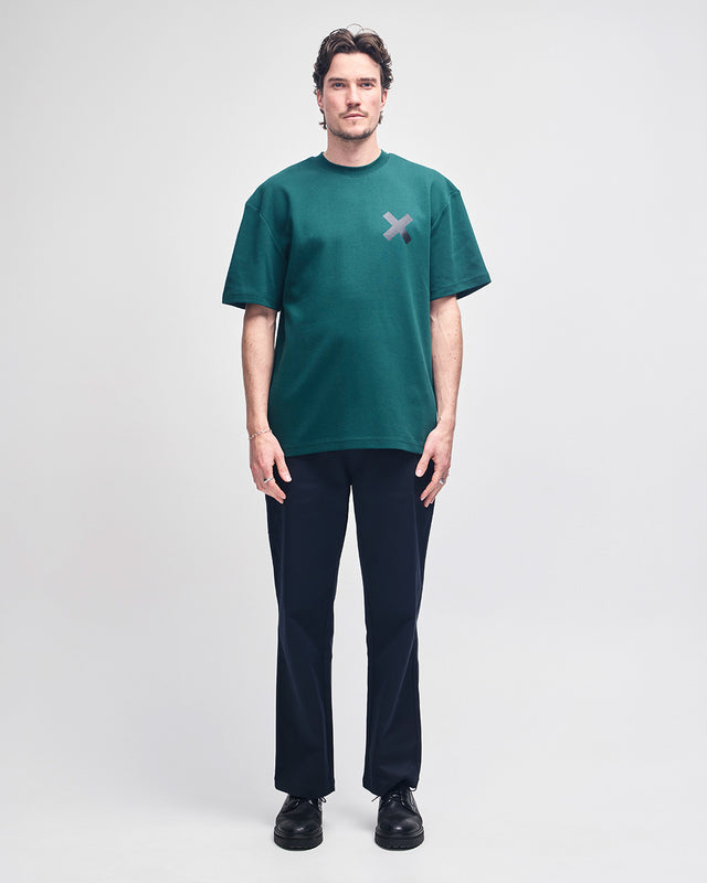 SURBITON ADDRESS TEE - RACE GREEN