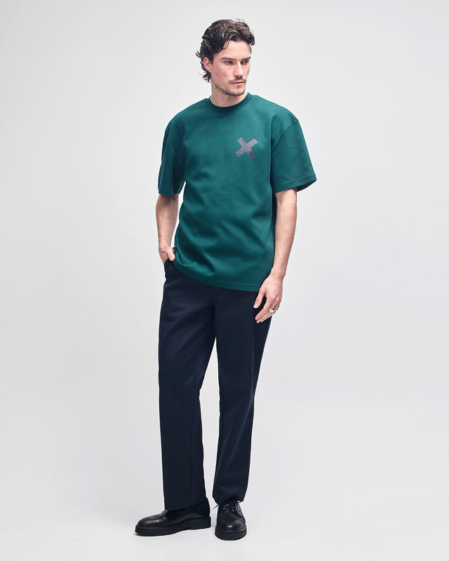 SURBITON ADDRESS TEE - RACE GREEN