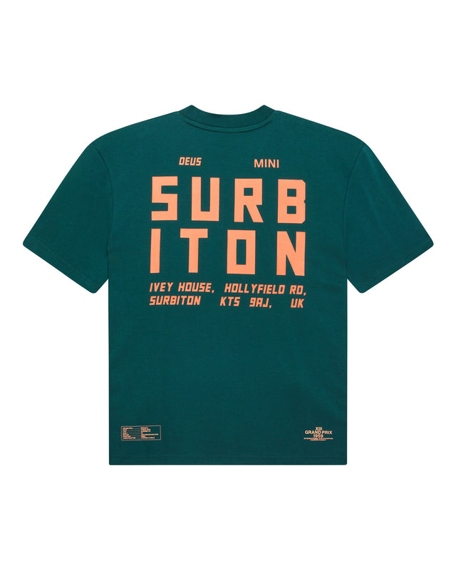 SURBITON ADDRESS TEE - RACE GREEN