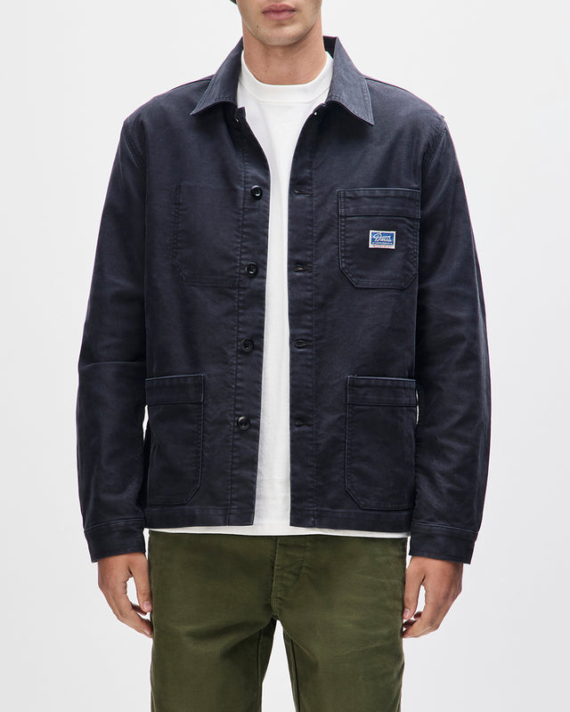 SPEEDSHOP CHORE JACKET - BLACK