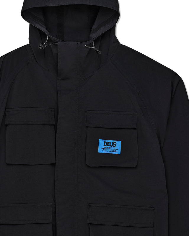 DAWNY WATERPROOF ANORAK - BLACK