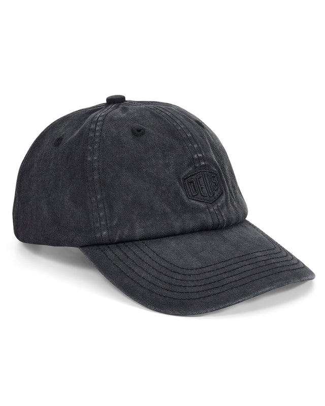 SHIELD GARMENT DYED DAD CAP - BLACK