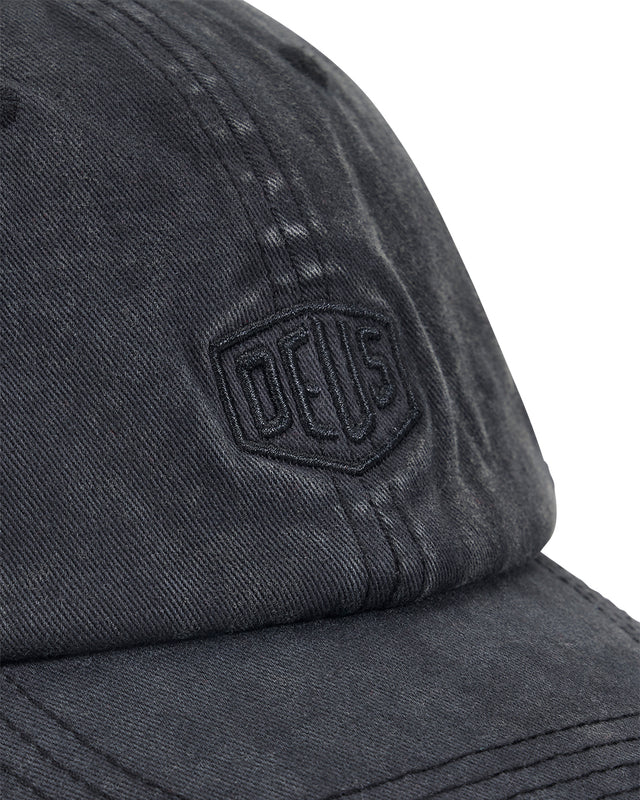 SHIELD GARMENT DYED DAD CAP - BLACK