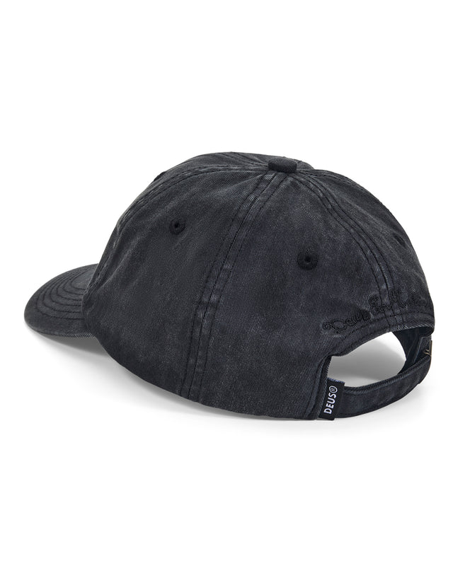 SHIELD GARMENT DYED DAD CAP - BLACK