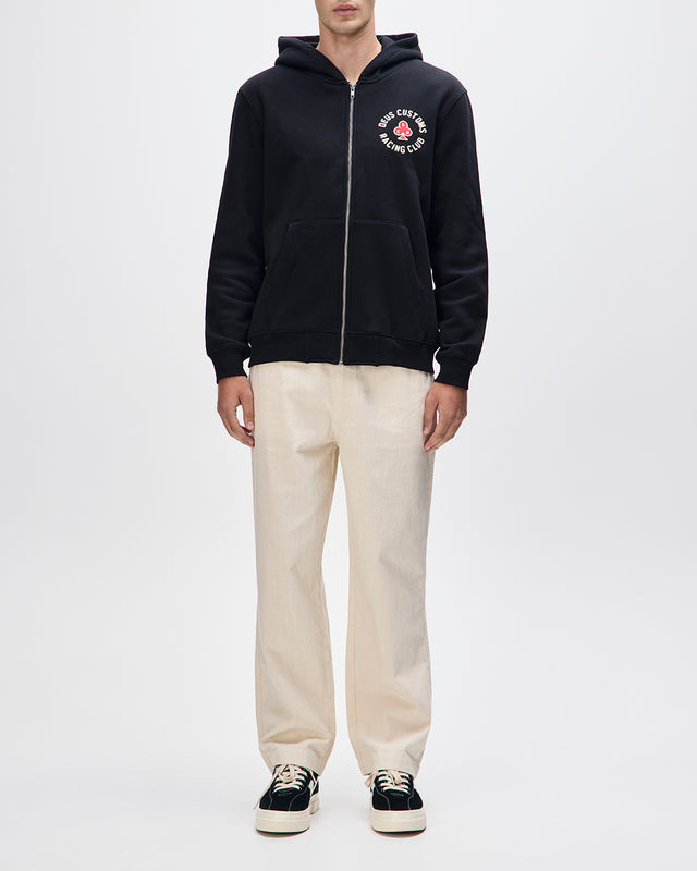 BASTO ZIP HOODIE - BLACK