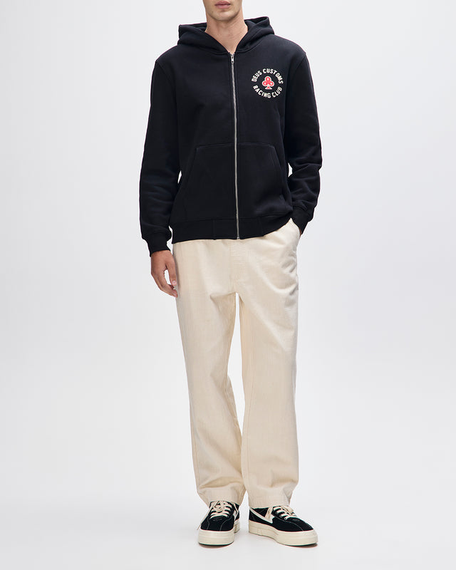 BASTO ZIP HOODIE - BLACK