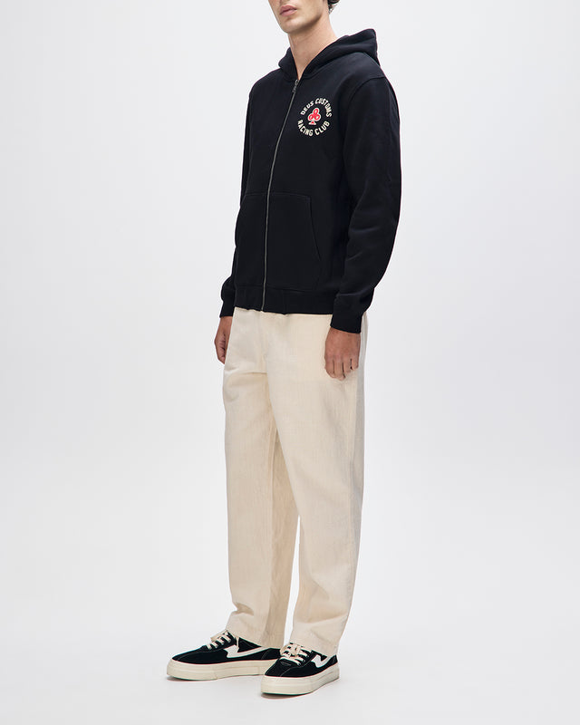 BASTO ZIP HOODIE - BLACK