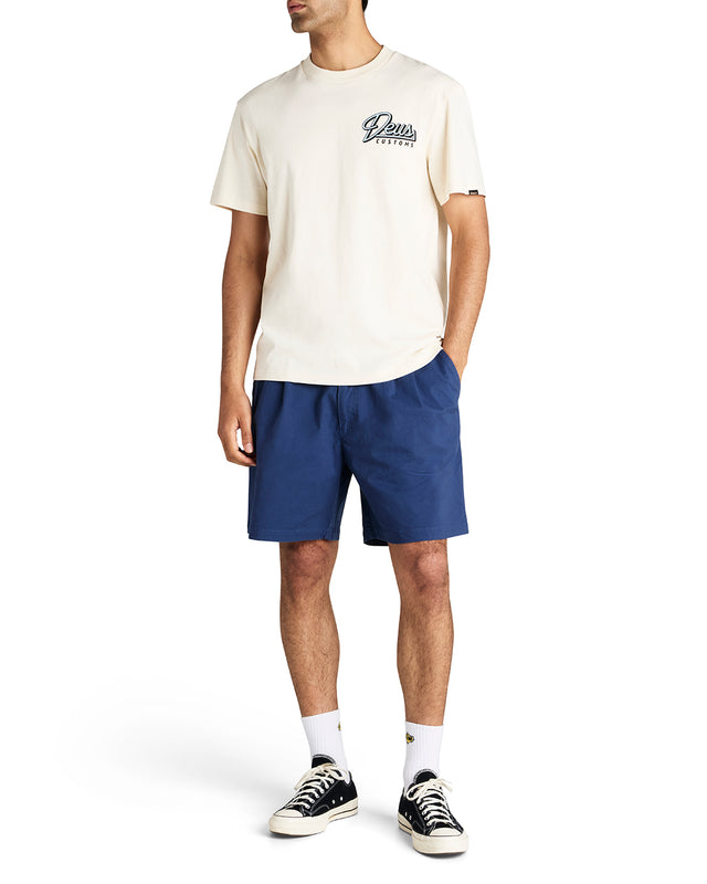 MALVO TWILL SHORT - MECHANIC BLUE