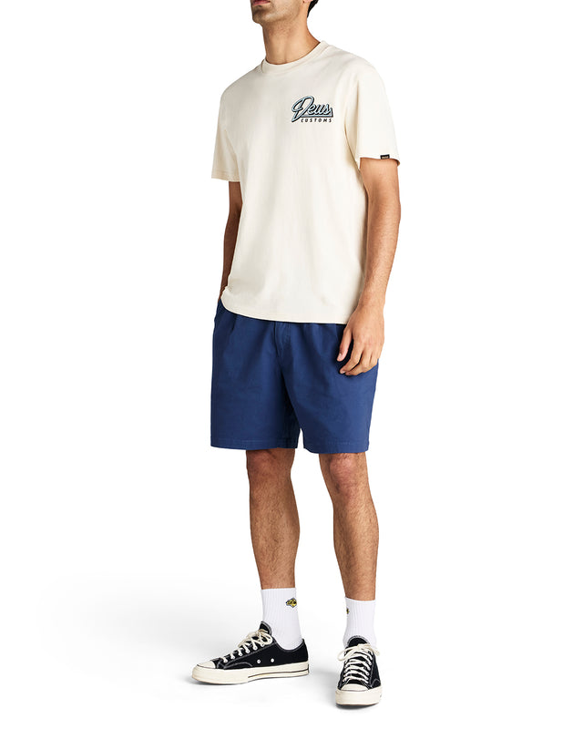 MALVO TWILL SHORT - MECHANIC BLUE