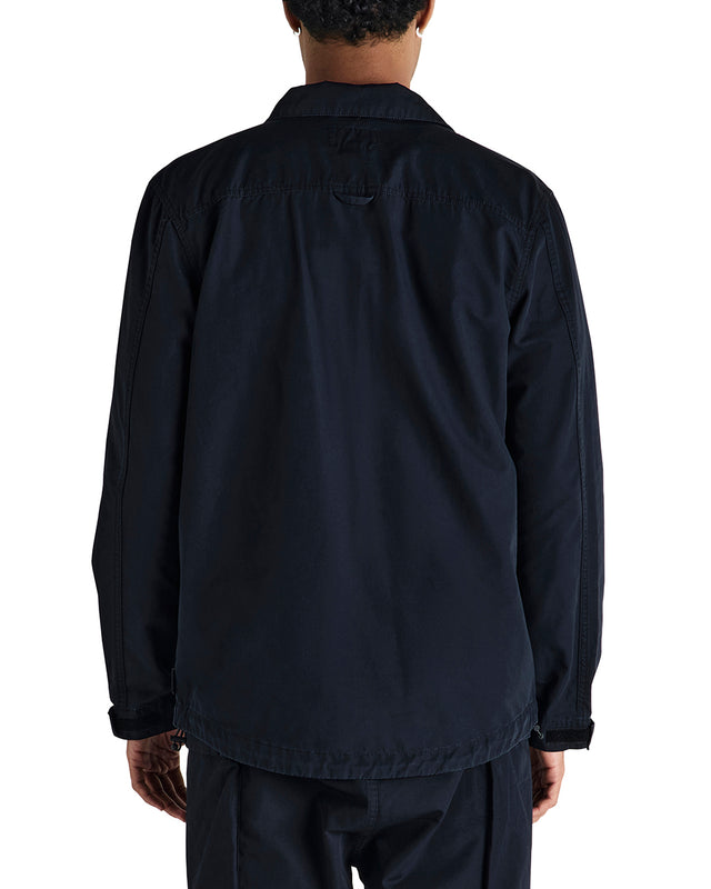 DUCK DIVE ZIP SHIRT - BLACK