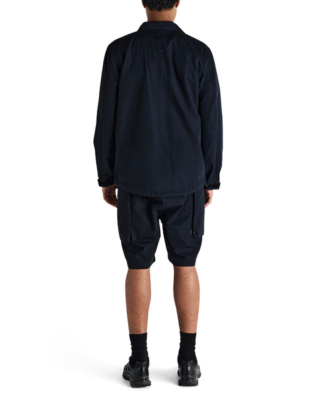 DUCK DIVE ZIP SHIRT - BLACK