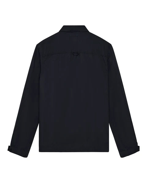 DUCK DIVE ZIP SHIRT - BLACK