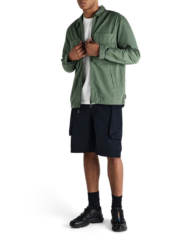 DUCK DIVE ZIP SHIRT - CLOVER