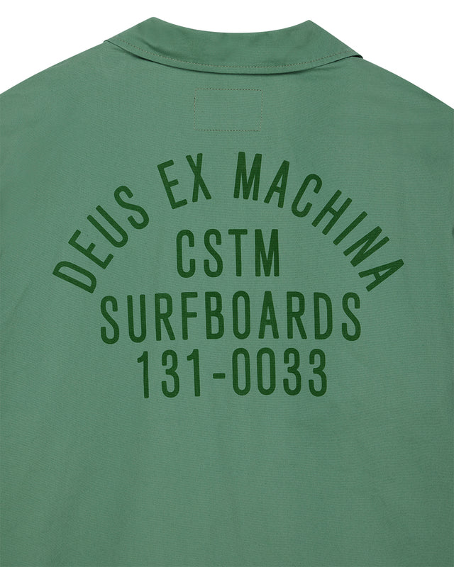 TOMMY POPLIN SURF SHIRT - SHALE GREEN