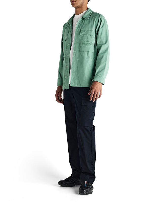 TOMMY POPLIN SURF SHIRT - SHALE GREEN