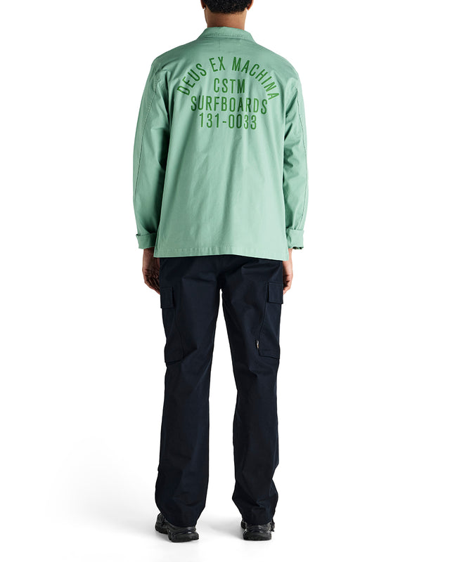 TOMMY POPLIN SURF SHIRT - SHALE GREEN