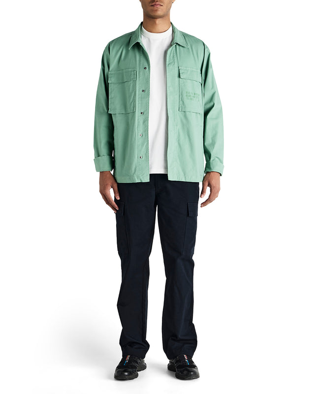 TOMMY POPLIN SURF SHIRT - SHALE GREEN