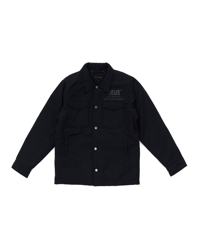 MONTY PADDED OVERSHIRT - BLACK