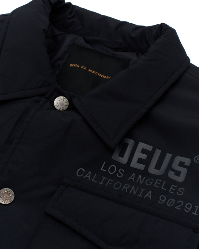 MONTY PADDED OVERSHIRT - BLACK