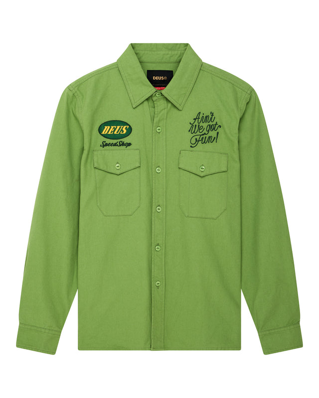 TIN LIZZIE SHIRT - TENDRIL GREEN