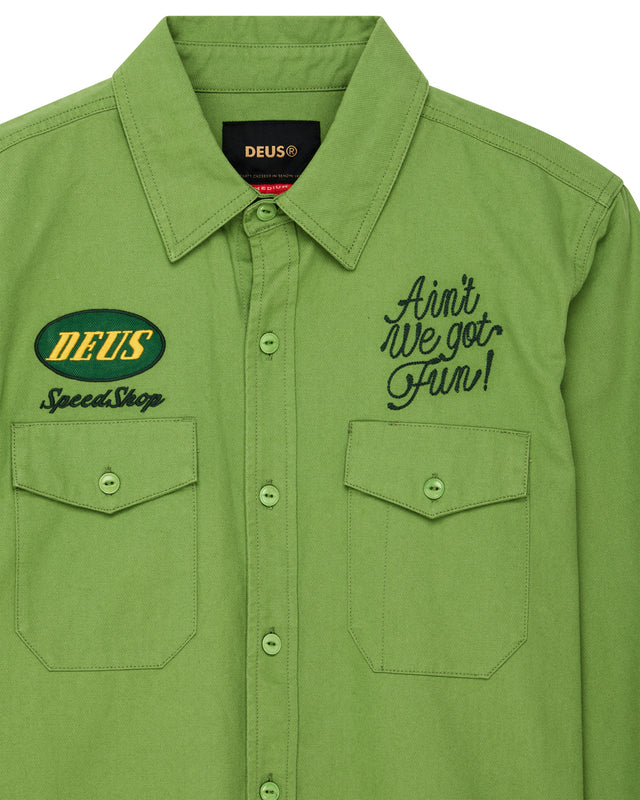 TIN LIZZIE SHIRT - TENDRIL GREEN