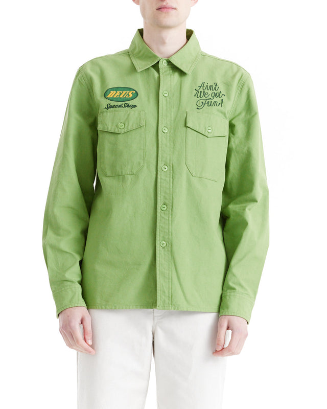 TIN LIZZIE SHIRT - TENDRIL GREEN