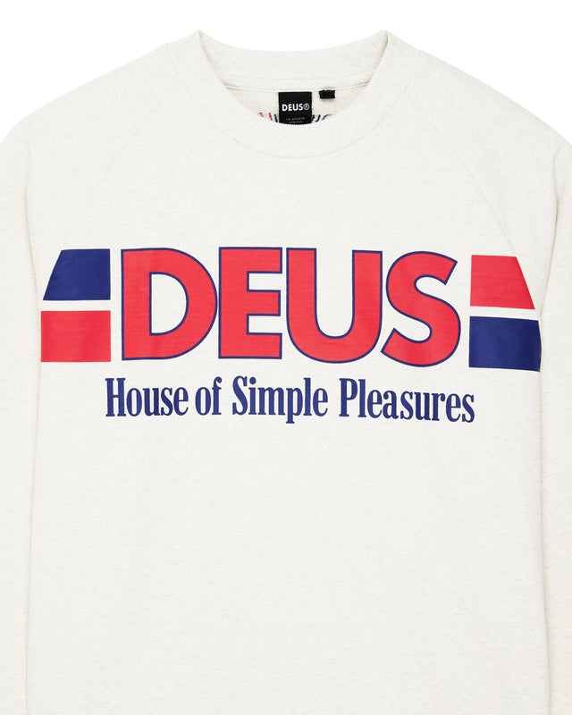 ZONE OUT TEAM CREW - LIGHT GREY MARLE