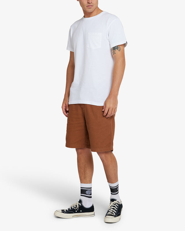 TOO BUSY TO WORK SHORT - TOFFEE BROWN