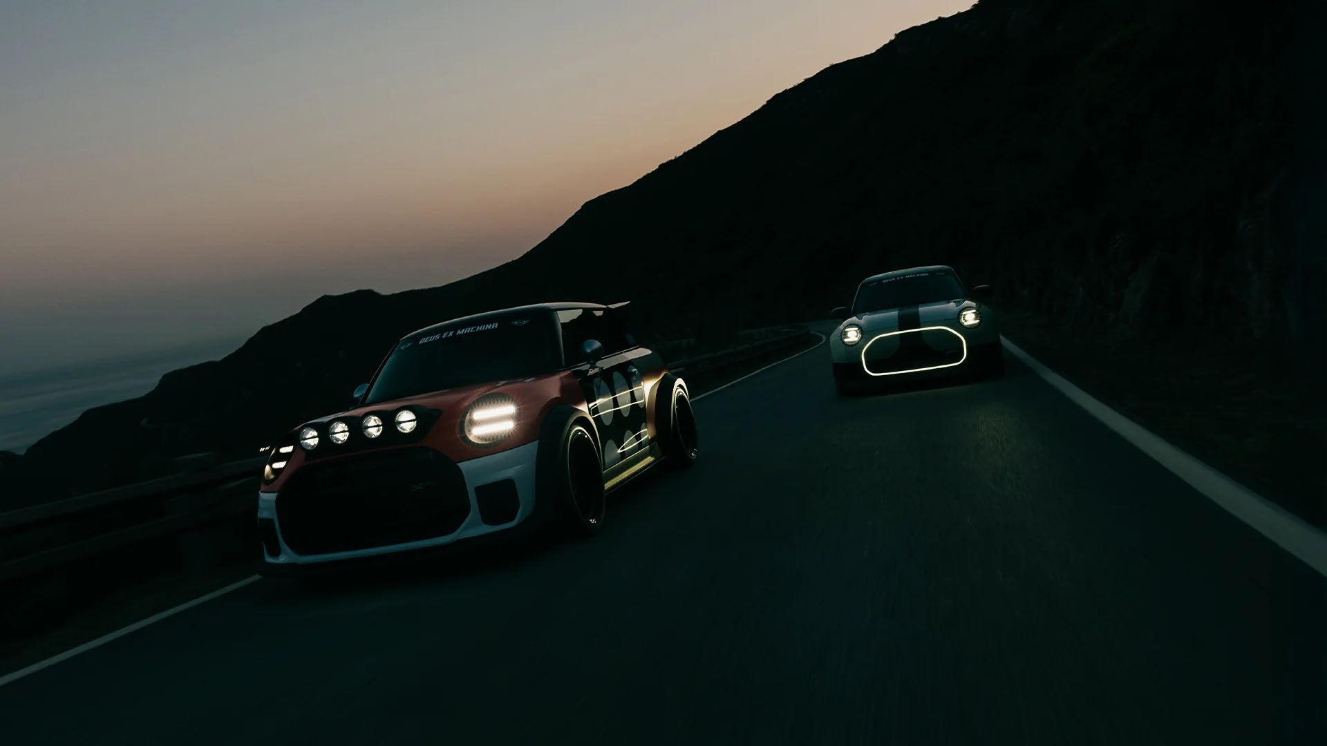 With deep respect for craftsmanship, culture, and the communities that shape them, the partnership between MINI John Cooper Works and Deus Ex Machina comes to life through two customised one-off cars - rolling expressions of a lifestyle where a love of speed meets creativity and considered design.