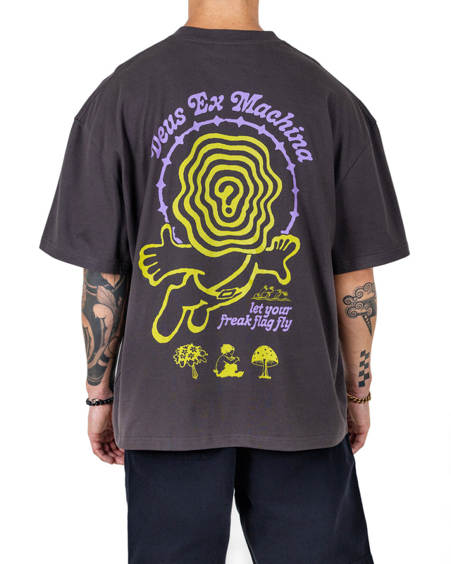 FREAK FLAG TEE - ANTHRACITE