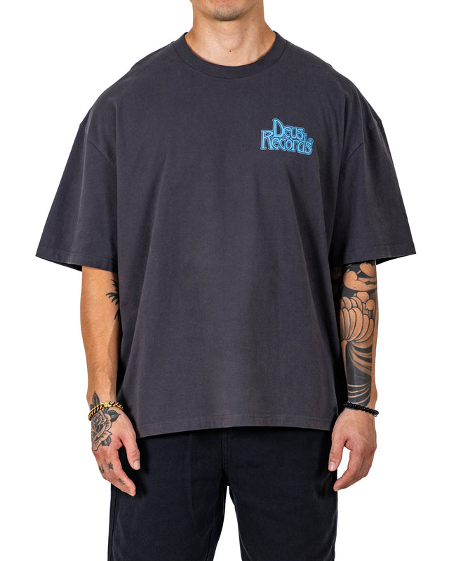 HALF STRING TEE - ANTHRACITE