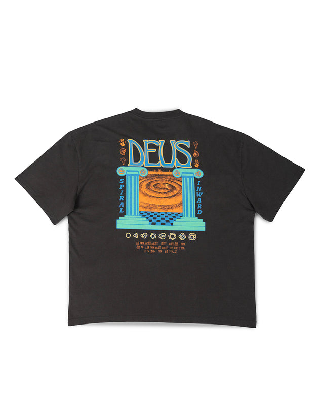 HALF STRING TEE - ANTHRACITE