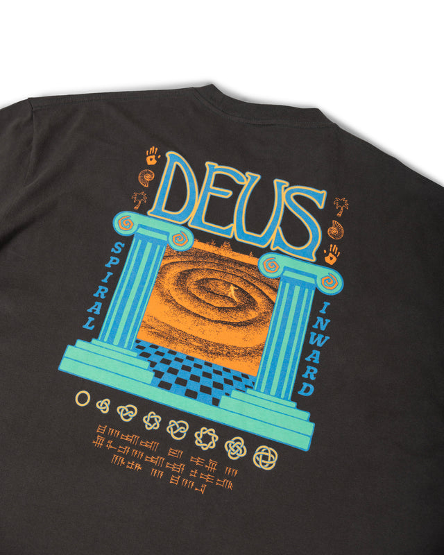 HALF STRING TEE - ANTHRACITE