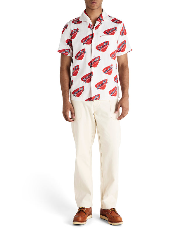 SPECTER STAMP SS SHIRT - VINTAGE WHITE