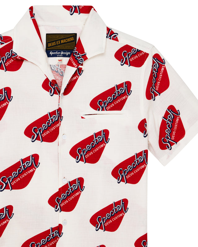 SPECTER STAMP SS SHIRT - VINTAGE WHITE