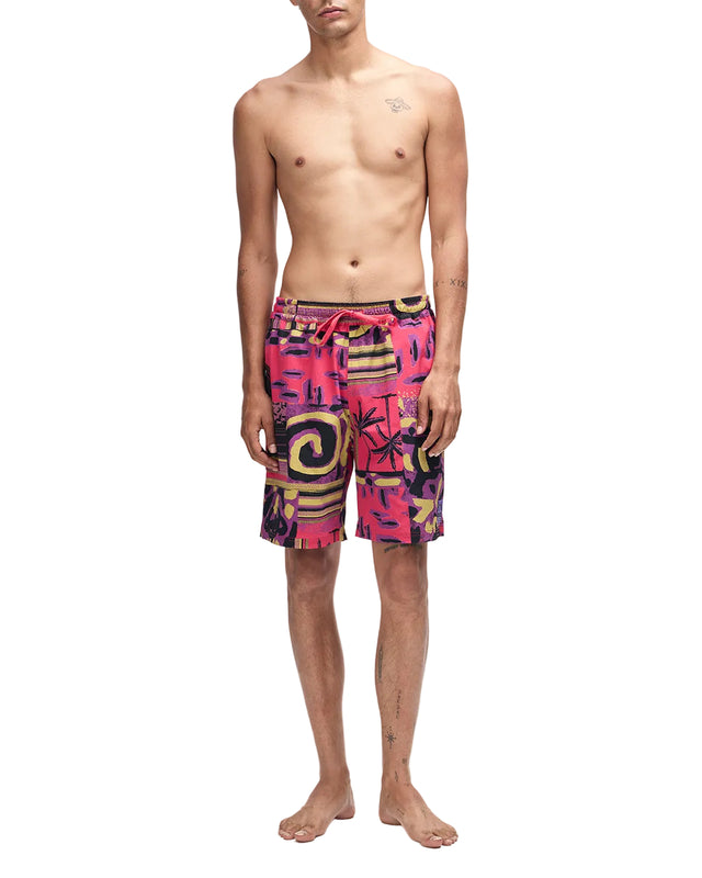 FREAMON SWIM SHORT - MELON RED