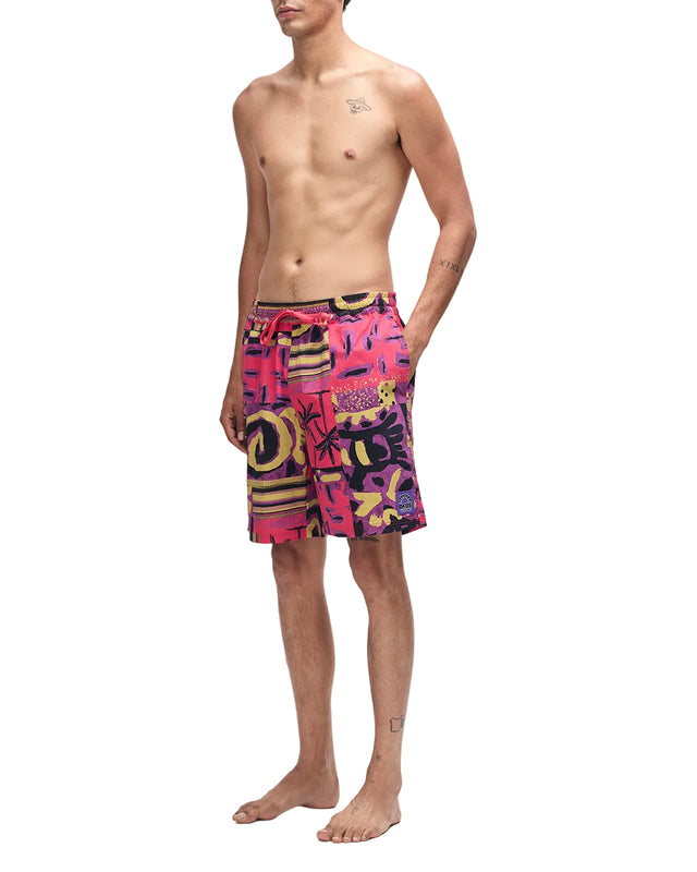 FREAMON SWIM SHORT - MELON RED