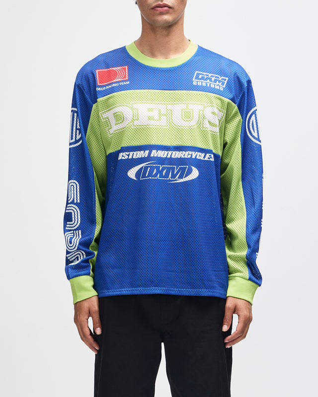STEP OUT MOTO JERSEY - BLUE