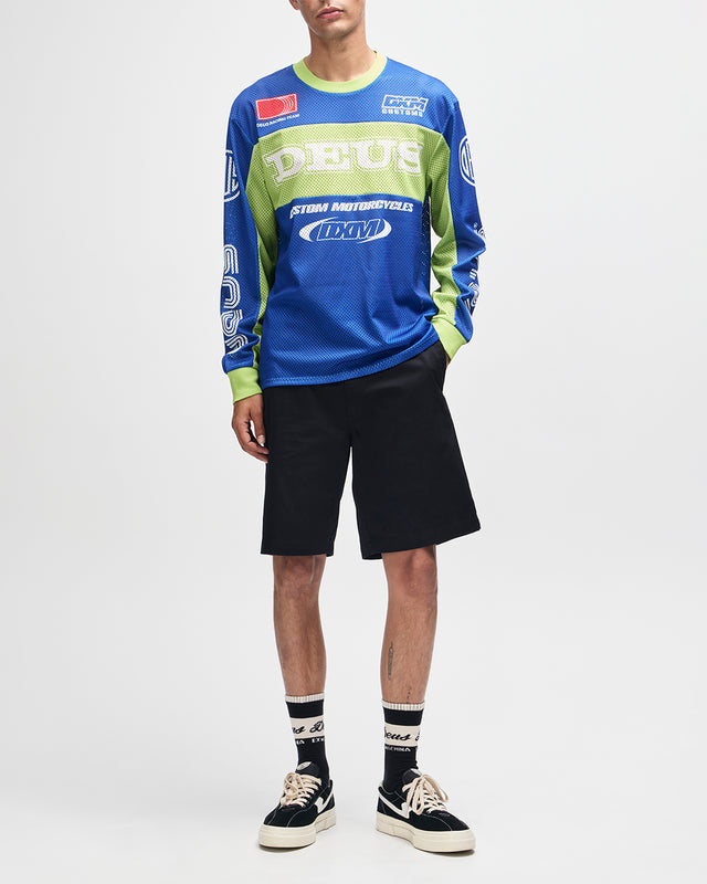 STEP OUT MOTO JERSEY - BLUE