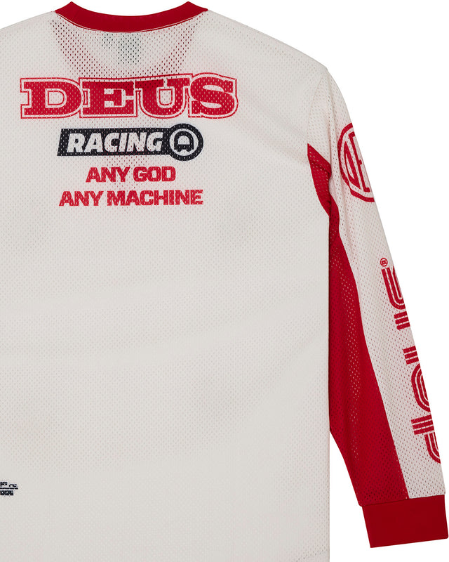 STEP OUT MOTO JERSEY - WHITE RED