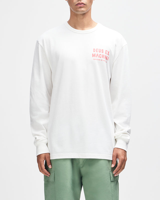 KUMBAYA LS TEE - VINTAGE WHITE